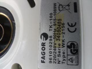 hervidor leche y agua Fagor 