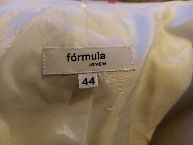 Chaqueta blanca Formula Joven Corte Inglés