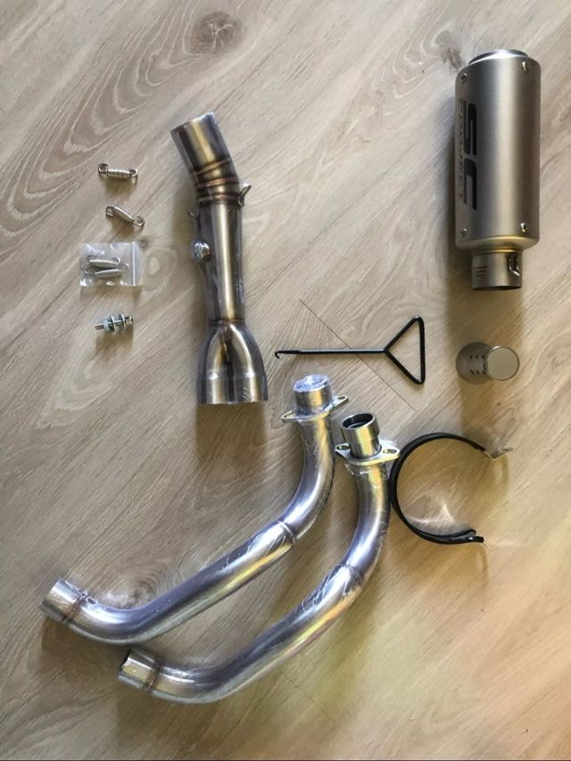 escape con colectores para Yamaha MT-07 Sc project