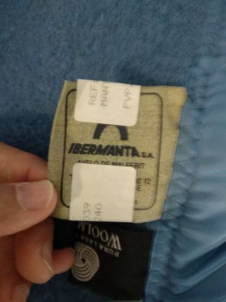 Manta. pura lana virgen. oveja merina. cama de 150