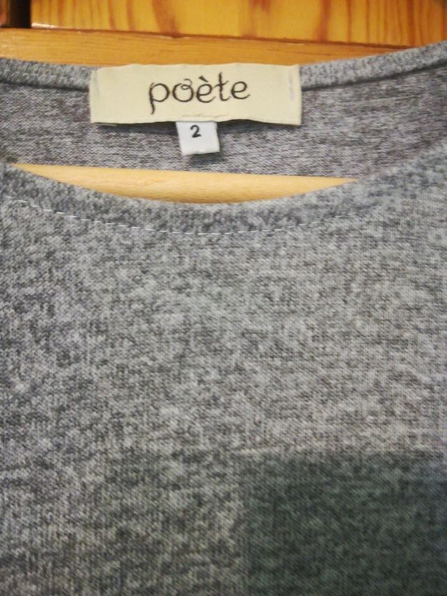 Vestido tul negro y gris. Vestido POÉTE