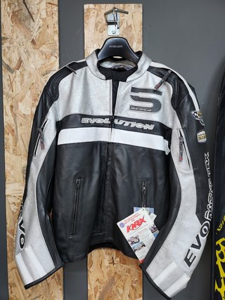 Chaqueta moto de piel carretera