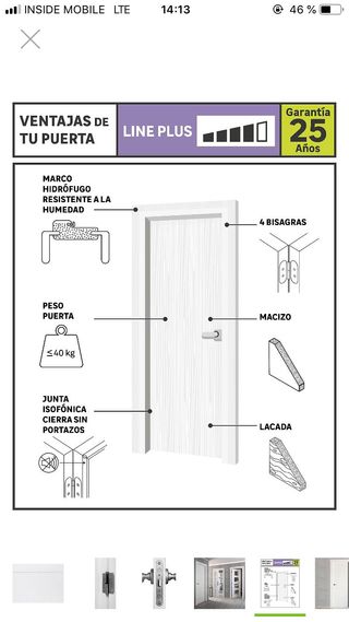 Puerta de interior blanca