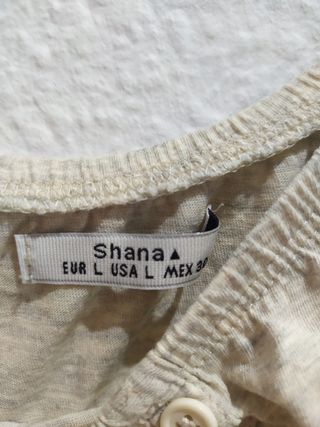 Camiseta corta Shana niña talla L en gris clarito 
