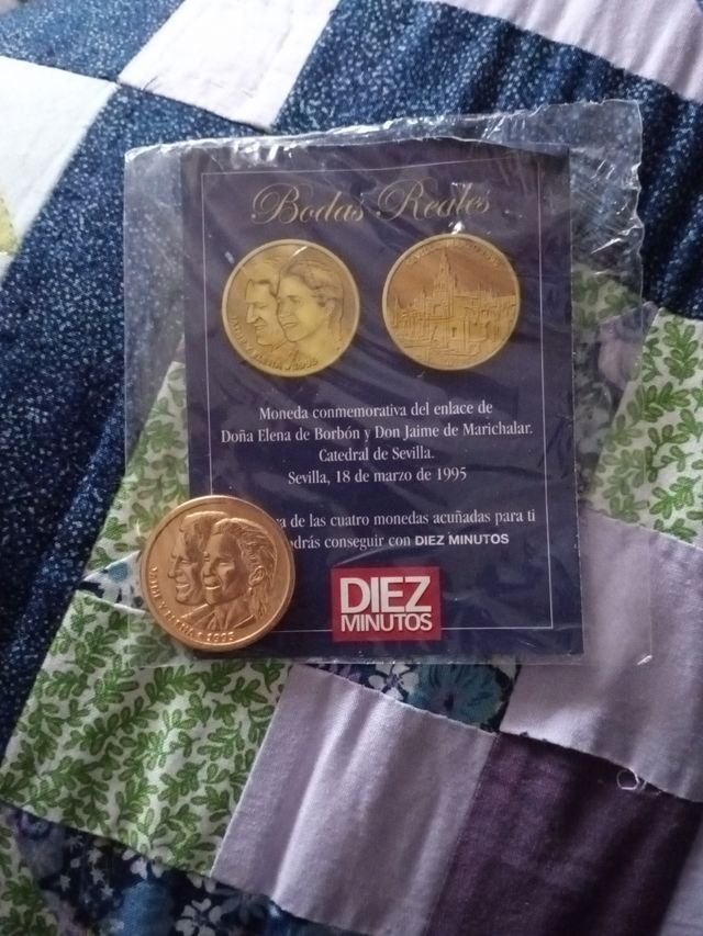 moneda conmemorativa de Elena y Jaime