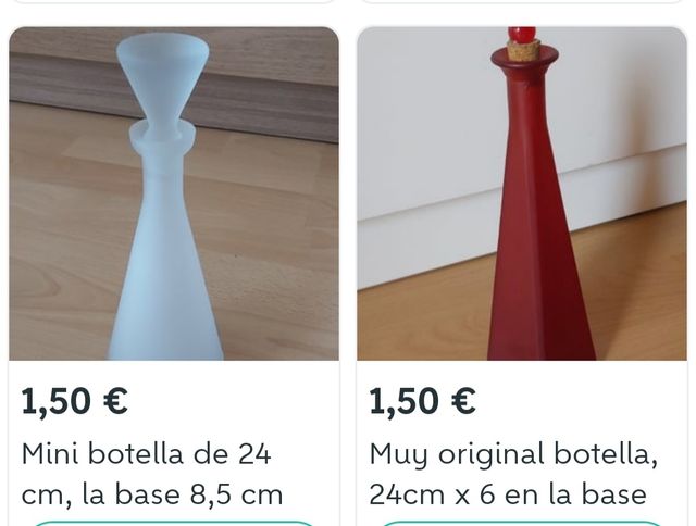 Pack de dos botellas para decoración original