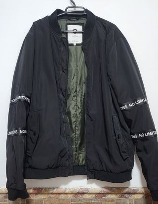 Chaqueta Bomber Negra de Jack&Jones