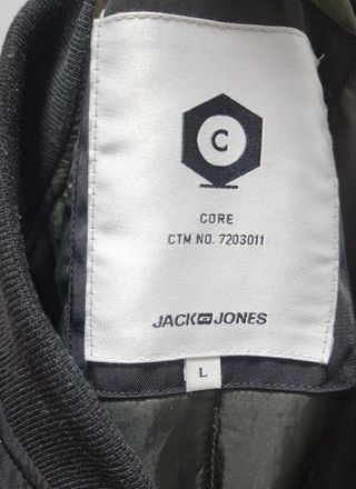 Chaqueta Bomber Negra de Jack&Jones