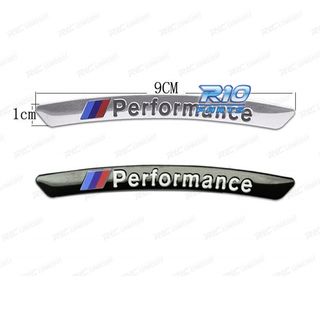 KIT 4 EMBLEMAS M PERFORMANCE CROMO PARA LLANT KE@0