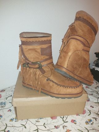 botines con cuña