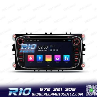 RADIO GPS ANDROID 10 7" FORD 08-11 NEGRO 5O@0