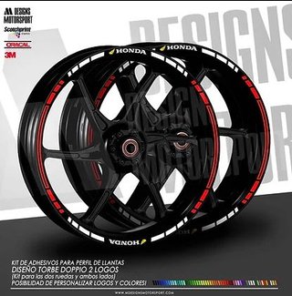 Adhesivos llantas para TODAS LAS HONDA