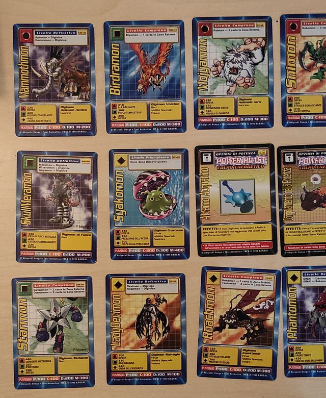 Carte dei Digimon