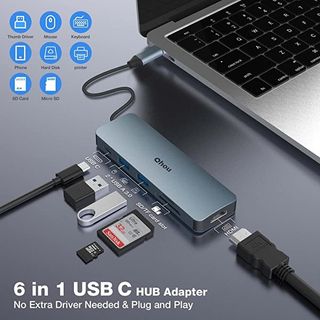 USB C HUB, 6 en 1 USB C SIN ESTRENAR 