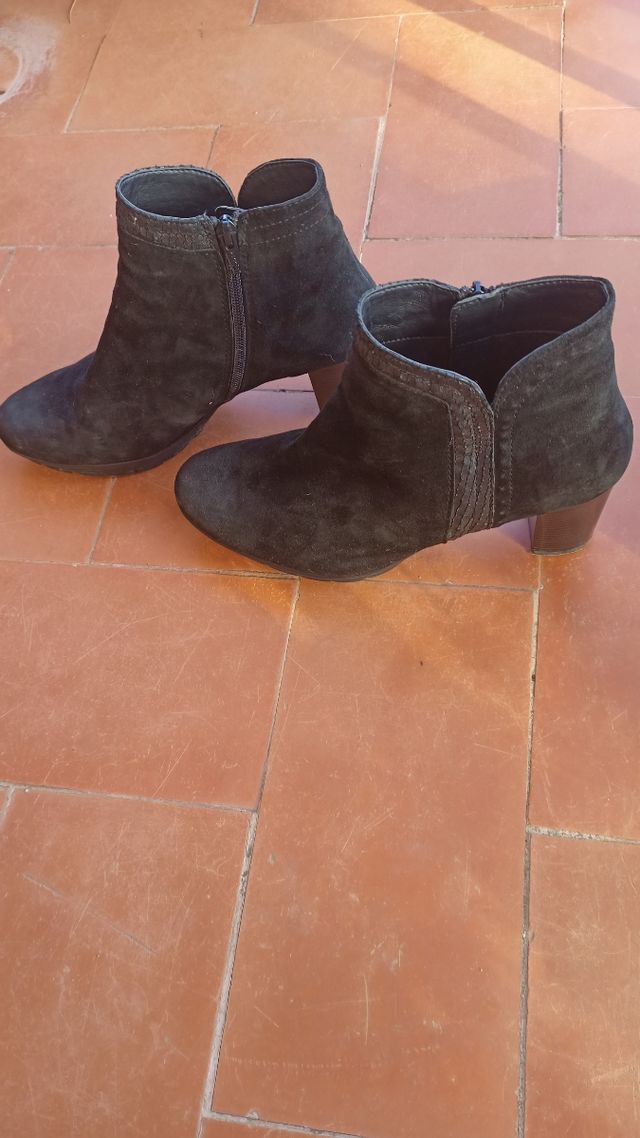 botines de terciopelo