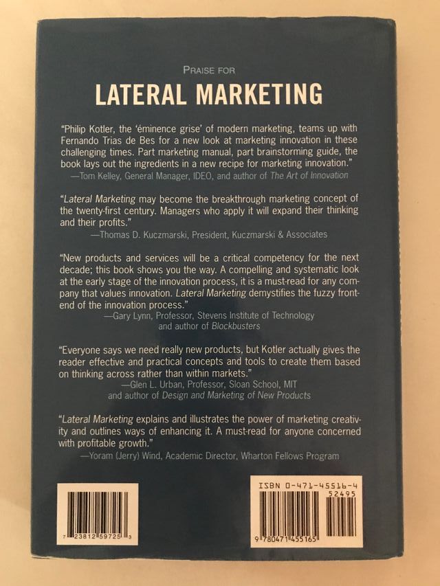 Lateral Marketing - Kotler and Trias de Bes