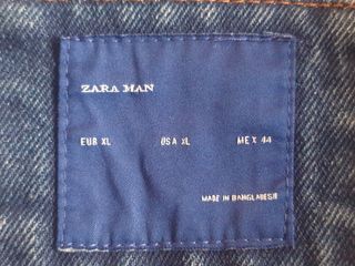 cazadora vaquera Zara Man.