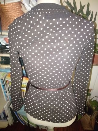 BLUSA LUNARES COLOR CHOCOLATE T.M