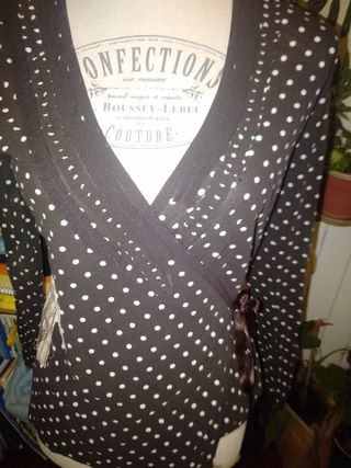 BLUSA LUNARES COLOR CHOCOLATE T.M