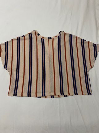 Camiseta oversize rayas Zara