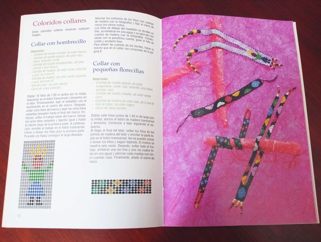 Set de tres publicaciones para crear bisutería.