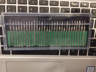 brocas, diamante, vidrio, 30 unidades