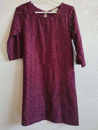 vestido granate