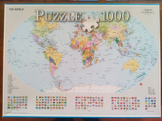 Puzzle  Mapa 1000 piezas