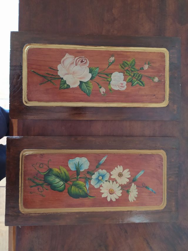 Tablas-cuadro pintura de flores