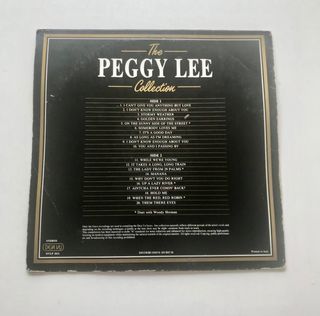 VINILO PEGGY LEE  1985  EDICIÓN ITALIANA!!