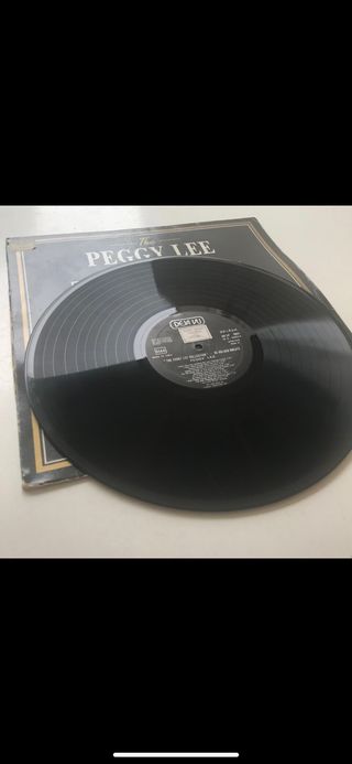 VINILO PEGGY LEE  1985  EDICIÓN ITALIANA!!
