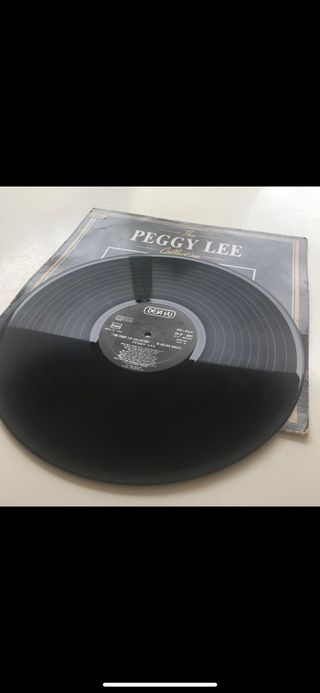 VINILO PEGGY LEE  1985  EDICIÓN ITALIANA!!