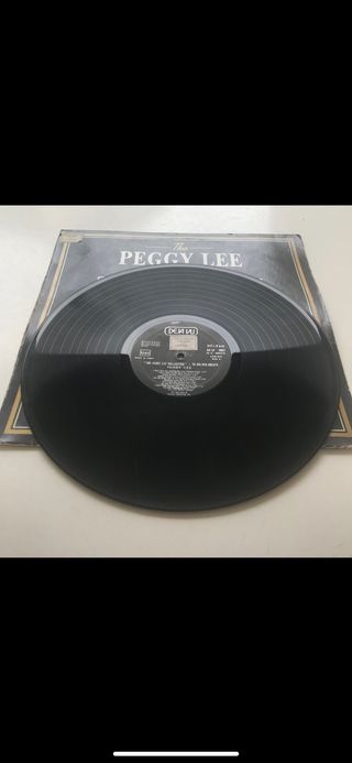 VINILO PEGGY LEE  1985  EDICIÓN ITALIANA!!