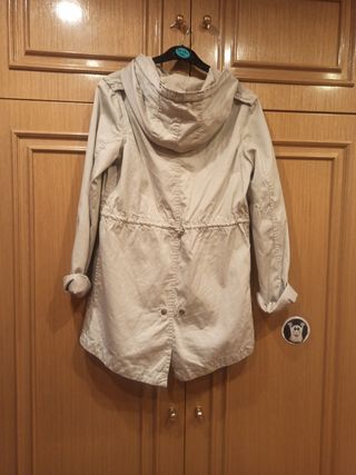 abrigo chaqueta fishbone tres cuartos talla s