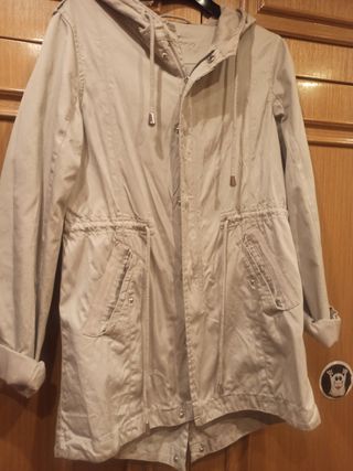 abrigo chaqueta fishbone tres cuartos talla s