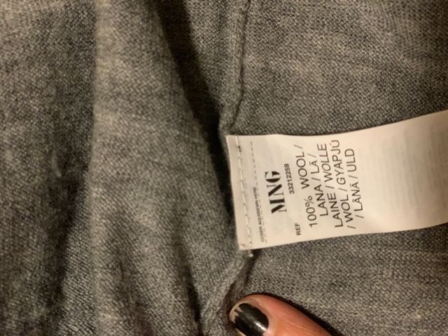 Chaqueta de lana de rayas