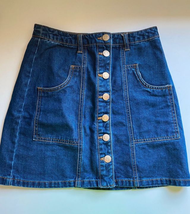 Gonna in denim Stradivarius