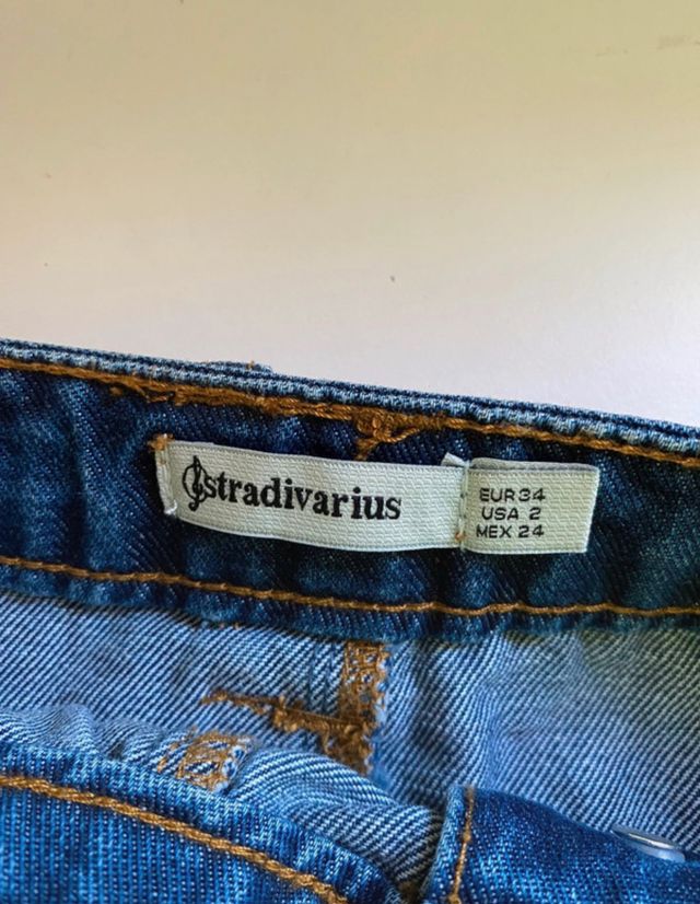Gonna in denim Stradivarius