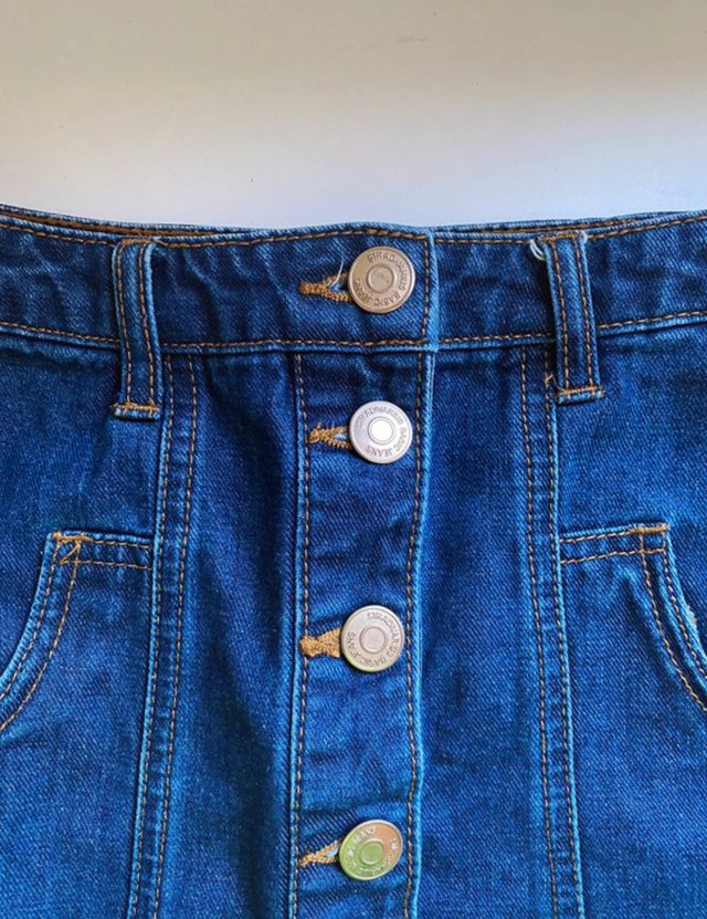 Gonna in denim Stradivarius