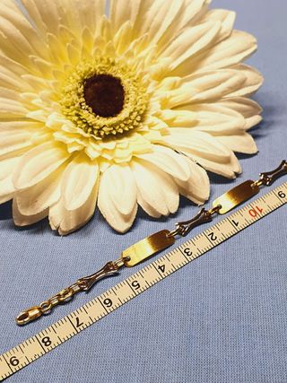 Pulsera Placas 18cm. oro 18kl 