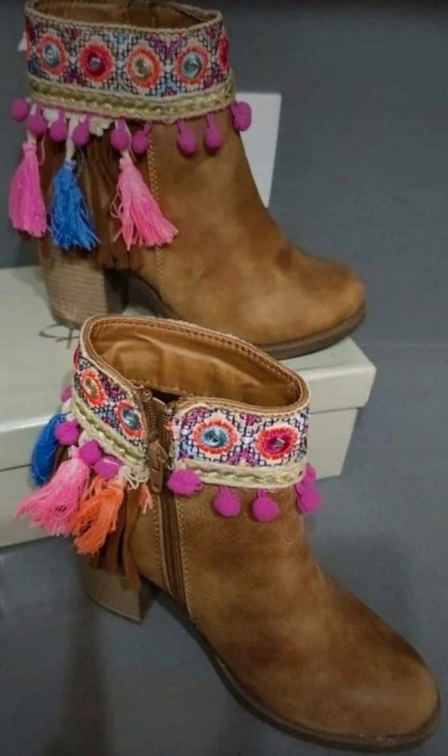 botines étnicos Camel