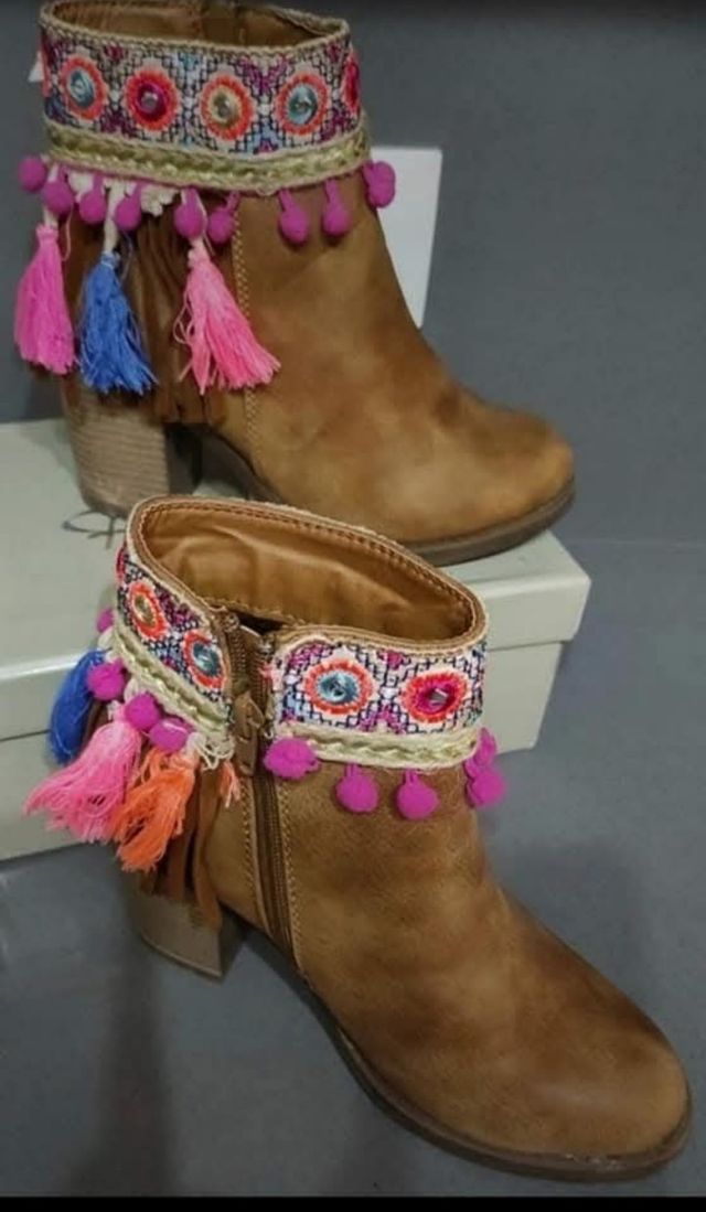 botines étnicos Camel