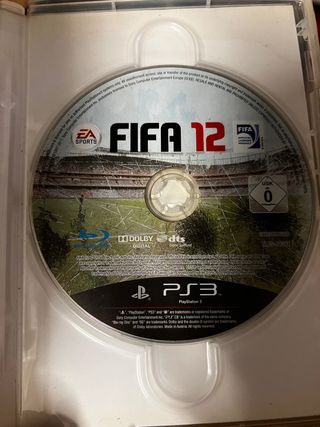 Juego FIFA 12 para ps3 sin carátula