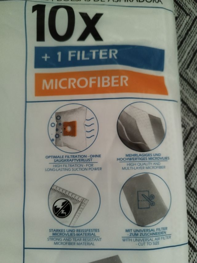 10 BOLSAS DE ASPIRADOR