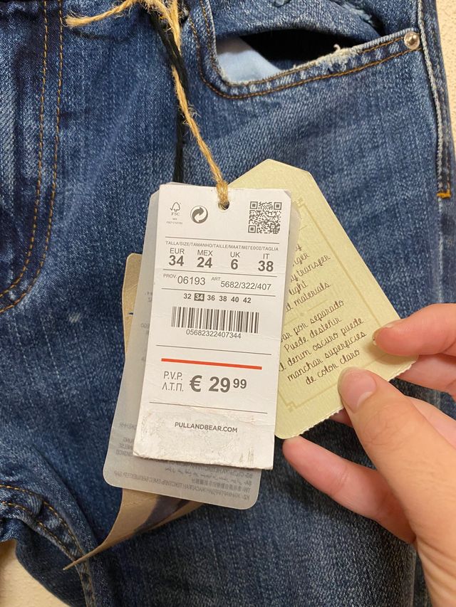 Vaquero con etiqueta