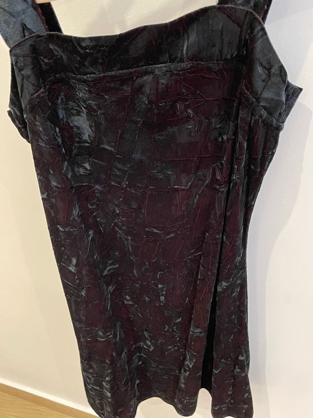 Vestido corto 2 piezas terciopelo + chaqueta