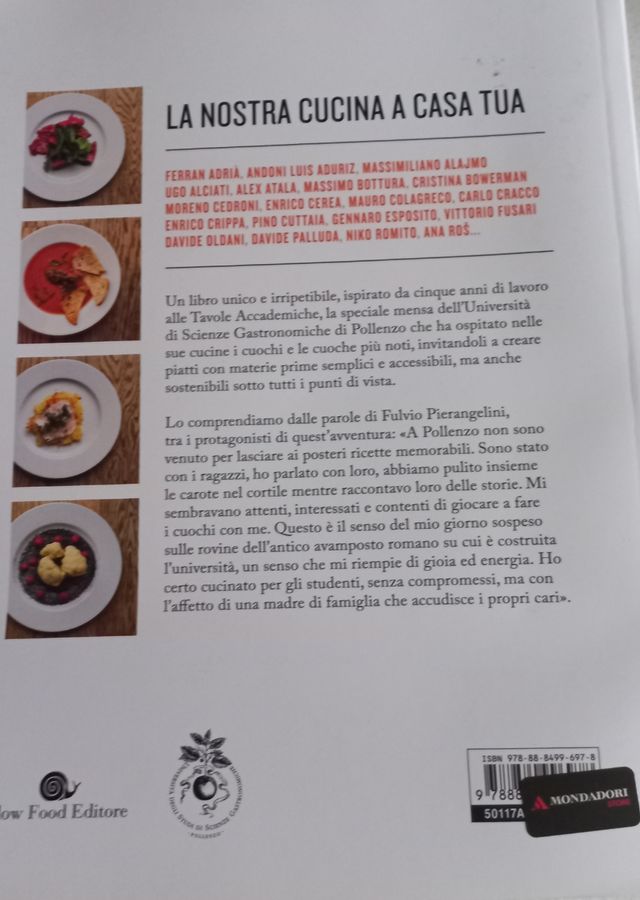 libro cucina "A tavola con I grandi cuochi"
