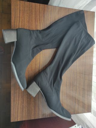 Botas elasticas negras altas