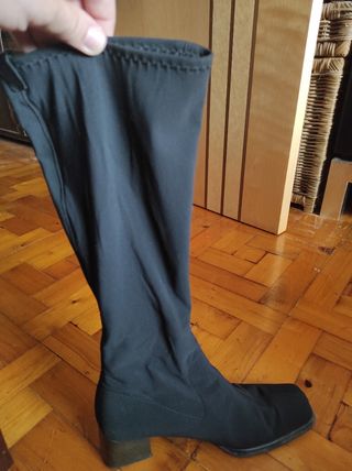 Botas elasticas negras altas