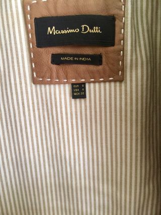 Chaqueta de piel Massimo Dutti 